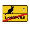 Ortsschild Katze Geschenk