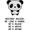 destroy racism panda