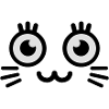 cute kitty face