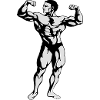 Muskeltier Bodybuilder