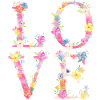 LOVE-Letters -floral