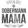 Stolze Dobermann-Mama