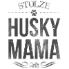Stolze Husky-Mama