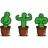 cactus with muscles