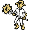 Farmer hay