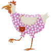 Huhn im Kleid