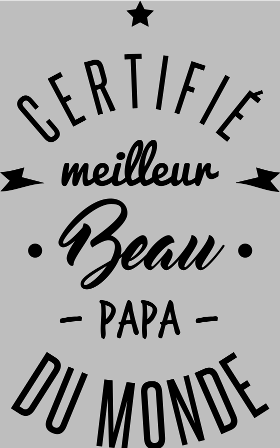 Motif T-shirt Meilleur Beau-Papa du Monde à imprimer