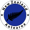 New Zealand Wappen Blau