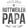 Stolzer Rottweiler-Papa