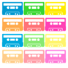 Kassetten bunt