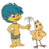 Plumps & Küken Blume