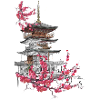 Pagoda and Sakura