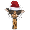 girafe de noel