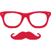 LUNETTE moustache