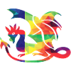 Bunter Drache