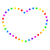 Regenbogen Herz