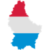 Luxembourg map&flag
