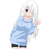 Anime Girl waving