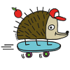 Skater Igel by cheslo