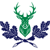 Hirsch Geweih Eiche Logo