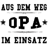 Opa im Einsatz