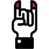 Duivel hoorns hand teken / Devil's Horns Hand