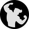 Bodybuilding Muskelprotz 2farbig