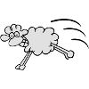 jumping sheep
