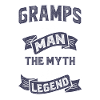 Gramps The Myth T-shirt Gift!