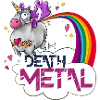 Einhorn Death Metal Regenbogen