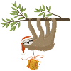 Weihnachtsfaultier