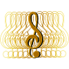 Clef cool gradient, fade, gradient