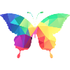 Bunter Schmetterling