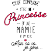 Princesse et mamie coeur
