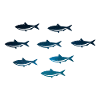 Fischschwarm / Fisch T-Shirt