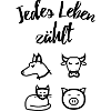 Jedes Leben zählt - black