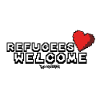Refugees Welcome Pixel Design