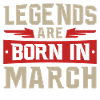 LÉGENDES SONT NÉS EN MARS