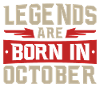 LÉGENDES SONT NÉS EN OCTOBRE