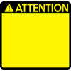 Attention Sign (2 colour)