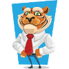 tiger in suit