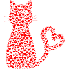 Katze Herzen