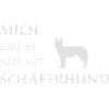 Nur mit Schäferhund