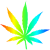 Marijuana Leaf Rainbow