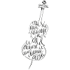 Cello calligraphy