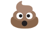 Poo Emoji Face! Retro Design!