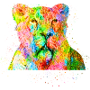 Regenbogenlöwe Aquarell