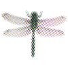 Dragon-fly CMYK halftone