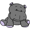 Hippo / Hippopotamus / bébé d'hippopotame (3C)
