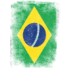 Brazil Flag Proud Brazilian Vintage Distressed